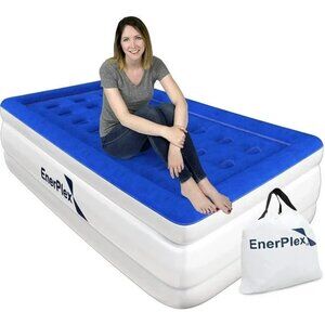 EnerPlex Air Mattress with Built-in Pump TWIN 18" BRAND NEW